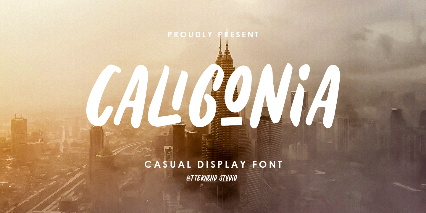 Beispiel einer Caligonia Regular-Schriftart